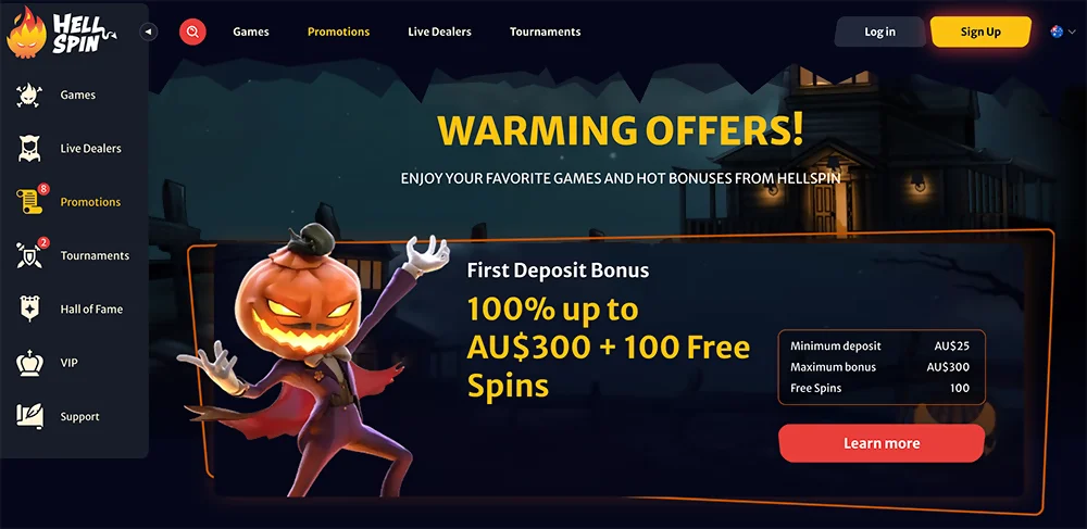 HellSpin Casino Bonuses